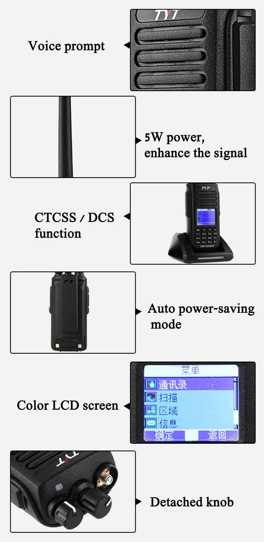 IP67 Водонепроницаемый портативный трансивер TYT MD-390 DMR Цифровой Walkie Talkie 1000 Каналы UHF400-480MHz