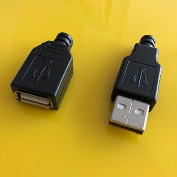 

10PCS/LOT YT2151 USB 2.0 Male/Female connector plug welding Data OTG line connector DIY accessories Free shipping