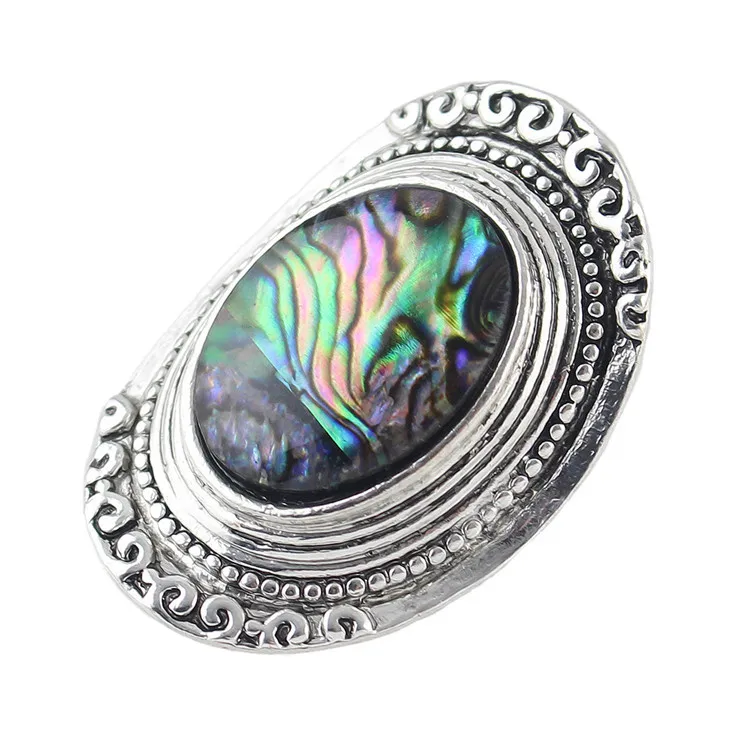 Malachite Green Big Gem Ring Restoring Ancient