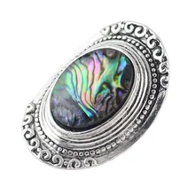 Malachite Green Big Gem Ring Restoring Ancient