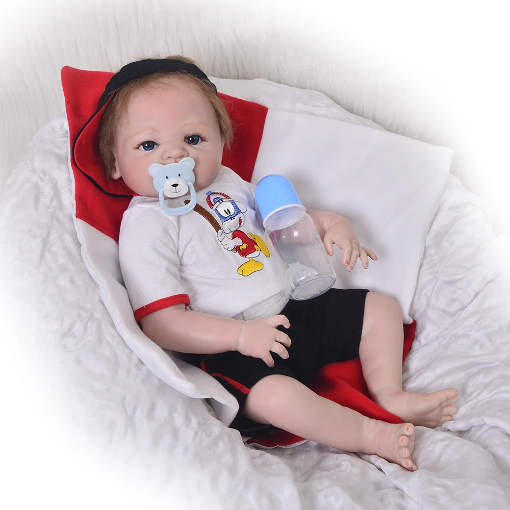 Новейшие куклы Reborn Baby силиконовые виниловые с полным корпусом 23 дюйма 58 см для