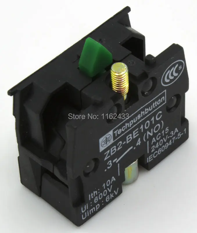

5pcs / lot NO ZB2-BE101C NC ZB2-BE102C contact block for ZB2-B series 22mm push button switch