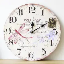 French Country Home decoration large wall clock silent wall clock vintage home decor fashion big wall watches rustic style 002D6