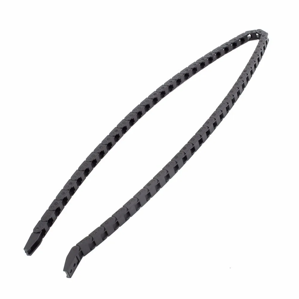 

Black Plastic Cable Drag Chain Wire Carrier R15 7x7mm 1M 3Ft Long R15