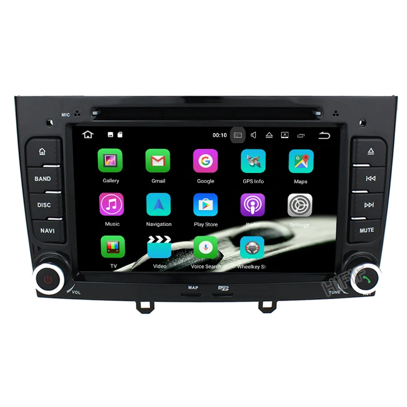 Clearance IPS 7 inch 1024*600 Octa Core Android 8.0 4G RAM 32GROM Multimedia Car dvd Player For Peugeot 308 408 with wifi radio GPS BT RDS 2