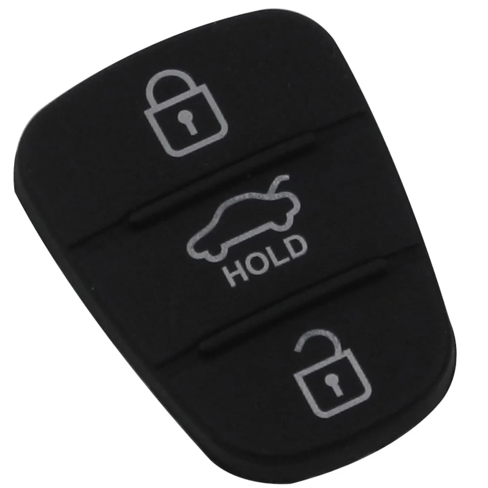 Excellent jingyuqin New Replacement Rubber Pad 3 Buttons Flip Car Remote Key Shell For Hyundai I30 IX35 Kia K2 K5 Key Cover Case 7