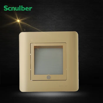 

86mm 1 gang luxury champagne footlights foot light stairs wall switch