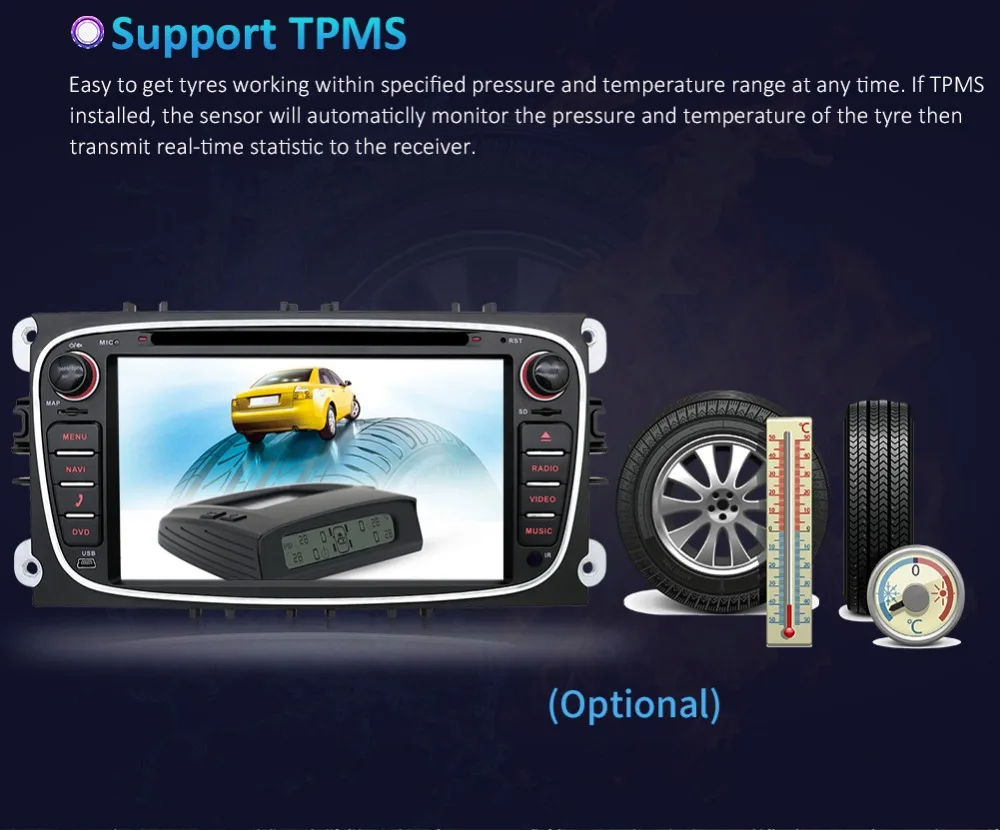 Clearance Quad core 2DIN Android 8.0 car dvd GPS car dvd for Ford focus Mondeo S-max smax Kuga c-max Connect Galaxy wifi 3/4G BT Autoradio 18