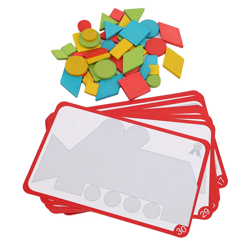Tangram деревянная головоломка строительные игры игрушка тизер интеллект