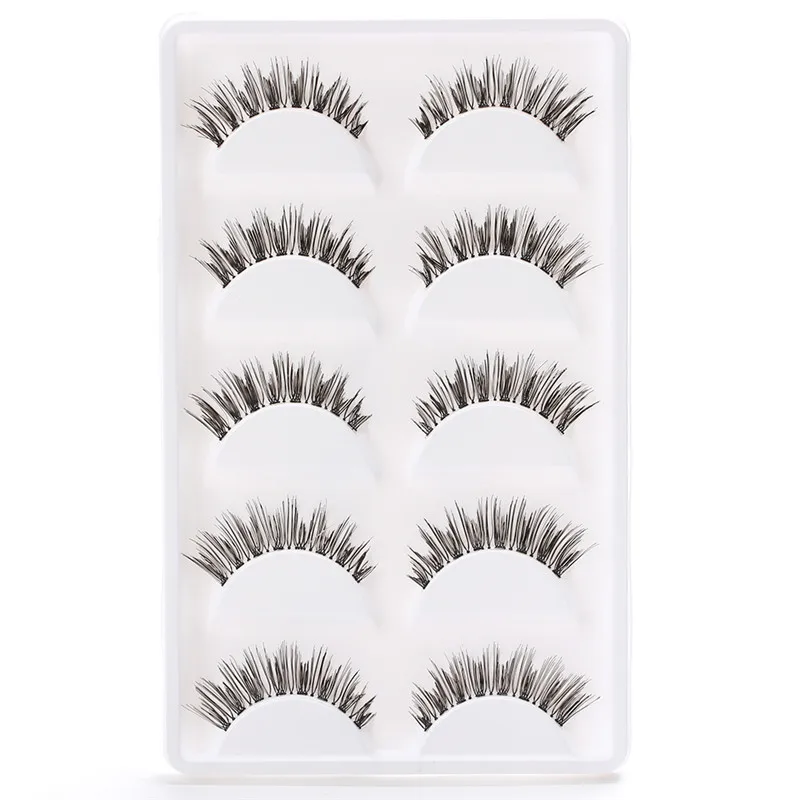 

5Pairs/Box Women Eyelashes Crisscross False Eyelashes Voluminous Fake Eye Lashes For Building Fake Eyelashes Makeup Tools