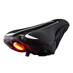 Силиконовый чехол для сидения, нескользящий носок с светодио дный Предупреждение льной лампой для MTB Road велосипедные аксессуары