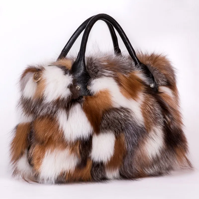 fox fur bag