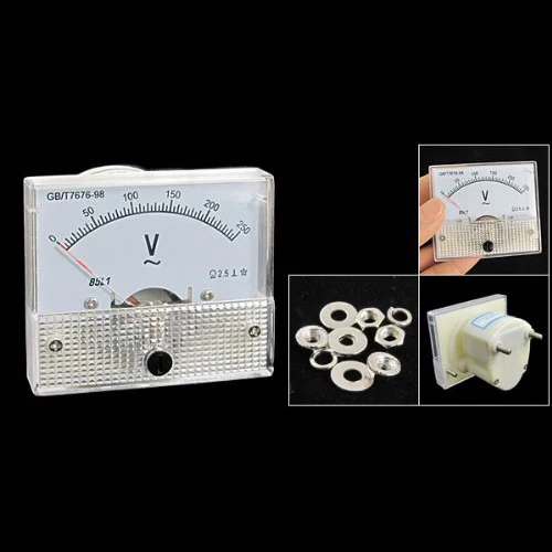 

THGS 85L1 AC 0-250V Rectangle Analog Volt Panel Meter Gauge