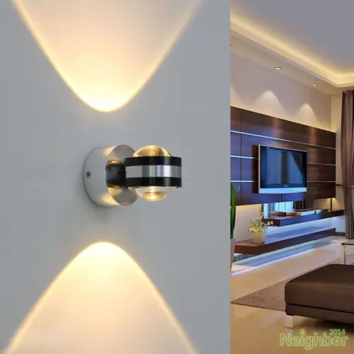 

Modern Aluminum 2W LED Wall lamp Ceiling TV wall Hallway KId's Bedroom Wall With Indoor Lighting Fixture
