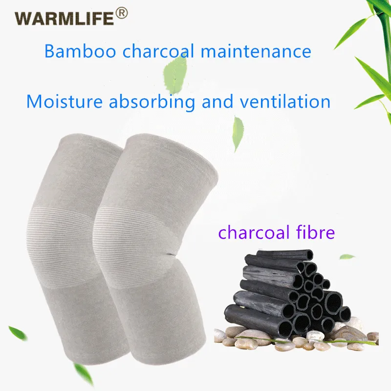 

High elastic breathable bamboo charcoal knee pads knee support tourmaline magnetic ankle knee support fiber knee pads
