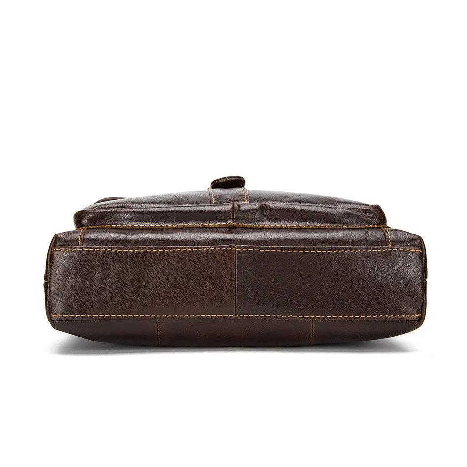 Genuine leather Men's Briefcase Tote men messenger bag travel laptop bag for men document business Leather male briefcase