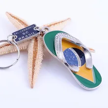free shipping 100pcs/lot zinc alloy flip flop keychain keyring favors and gifts for party souvenirs supplies, customized gifts