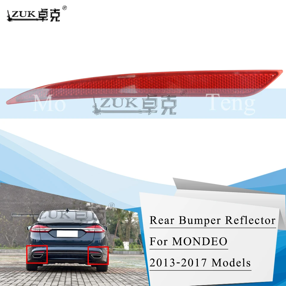

ZUK Rear Bumper Reflector Fog Lightfog Lamplight For Ford Mondeo MK5 Contour Mercury Fusion 2013 2014 2015 2016 2017 Fog Light