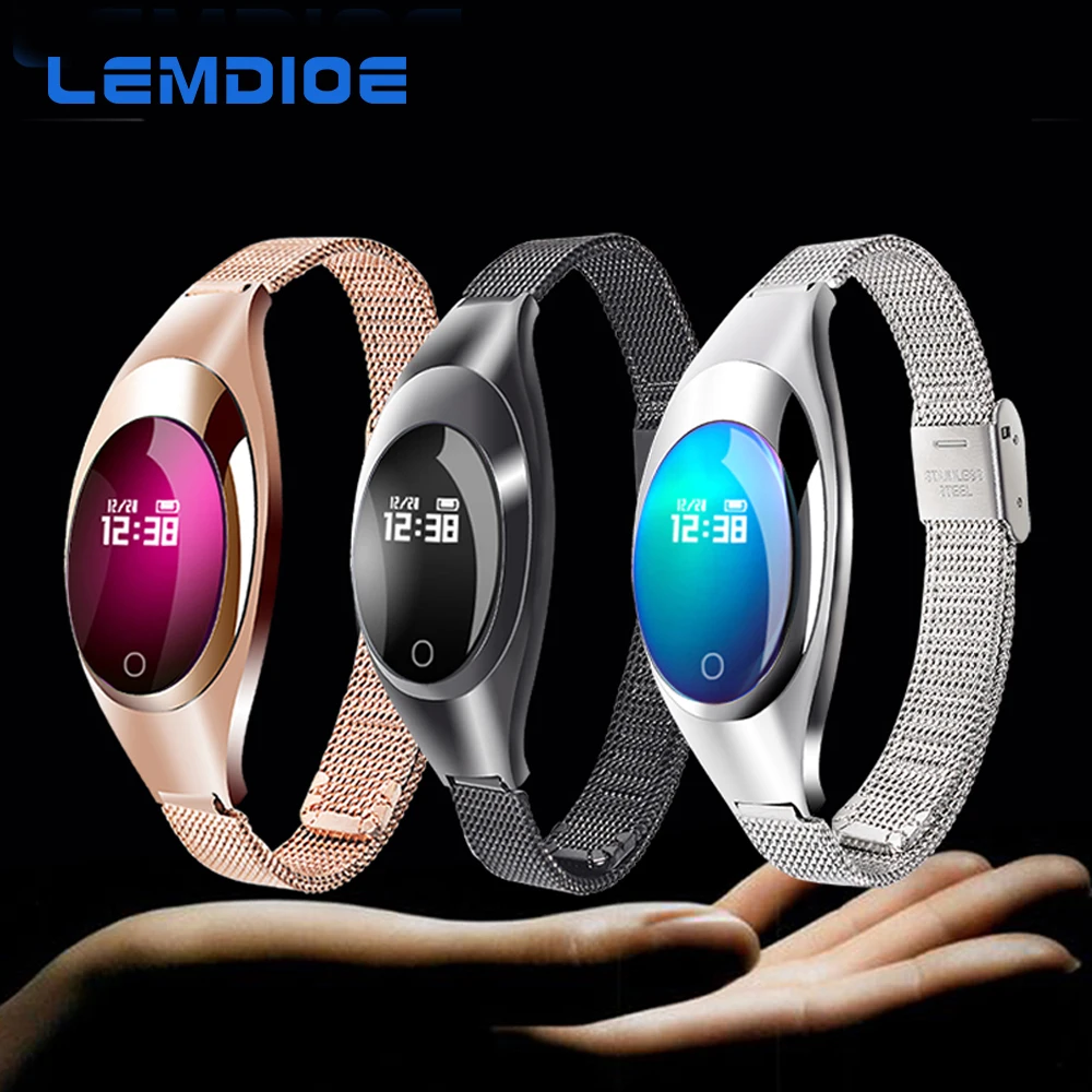 imágenes para LEMDOIE Z18 Apoyo Pulsera Corazón Tasa de Presión Arterial Monitoreo de Oxígeno Mujeres Band para IOS Android Inteligente Reloj Pulsera imágenes para LEMDOIE Z18 Apoyo Pulsera Corazón Tasa de Presión Arterial Monitoreo de Oxígeno Mujeres Band para IOS Android Inteligente Reloj Pulsera