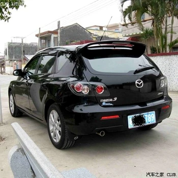 

For Mazda 3 Spoiler High Quality ABS Material Car Rear Wing Primer Color Rear Spoiler For Mazda3 Spoiler Hatchb 2008-2012