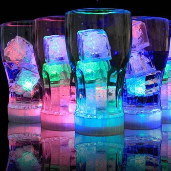 

LED Luminous Ice Cubes for Bar Party Water-Actived Light-up Glowing Ice Cubes Romantic Wedding Christmas Decoration