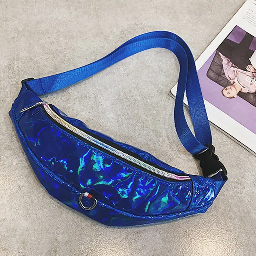 Новая модная повседневная поясная сумка унисекс, сумка для путешествий на бедрах, маленькая сумочка, нагрудный мешочек - Цвет: Синий