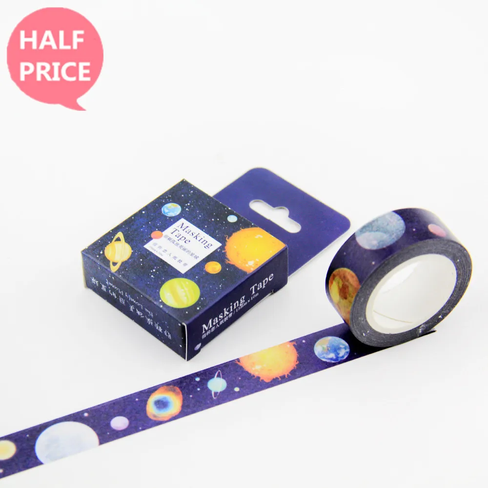 Japanese Washi Masking Tape Paper 15mm 10m Longchang Planet