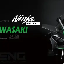 Менг модель 1/9 Kawasaki Ninja H2R мотоцикл модель комплект без клея MT001S