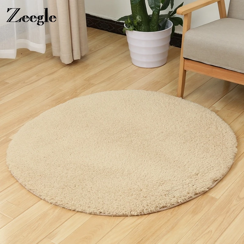 Zeegle CamoFleece круглый ковер для гостиной лохматые детские ковры спальни