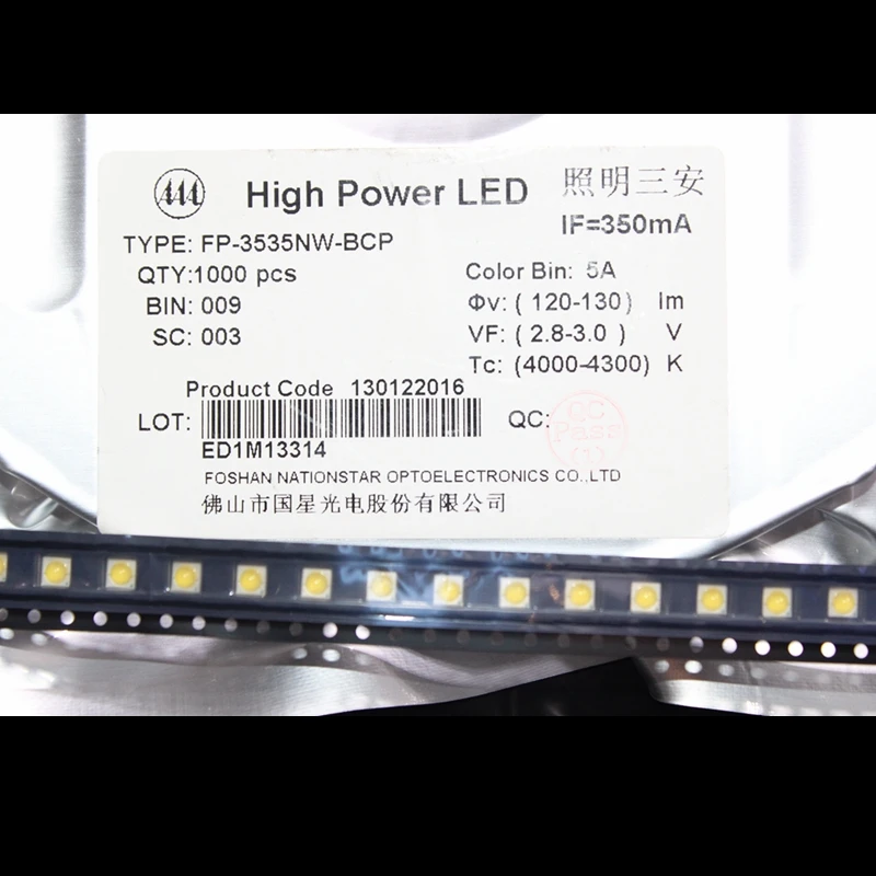 20 шт. 50 100 светодиодные лампы 3 Вт 3535 SMD высокой мощности|high power led diode|3535 smdwarm white |