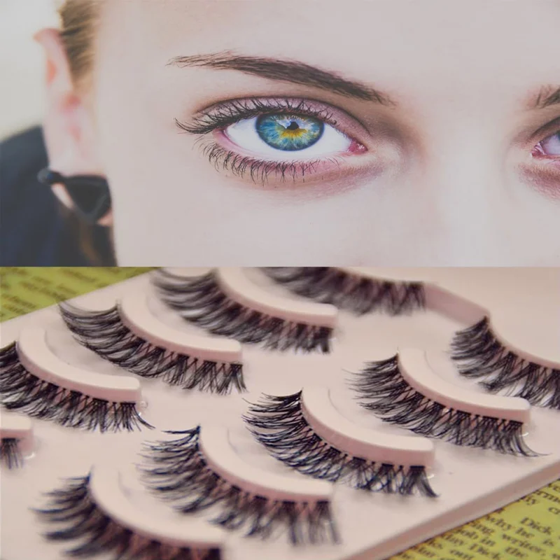 5Pair Professional Black Man-made Makeup Individual Cluster Eye Lashes Grafting Fake False Eyelashes 5Pair Professional Black Man-made Makeup Individual Cluster Eye Lashes Grafting Fake False Eyelashes