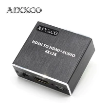 Aixxco HDMI аудио эксрактор HDMI к HDMI с оптический TOSLink SPDIF + 3.5 мм стерео аудио эксрактор конвертер HDMI аудио сплиттер