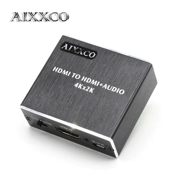 

AIXXCO HDMI Audio extractor HDMI to HDMI with Optical TOSLINK SPDIF + 3.5mm Stereo Audio Extractor Converter HDMI Audio Splitter
