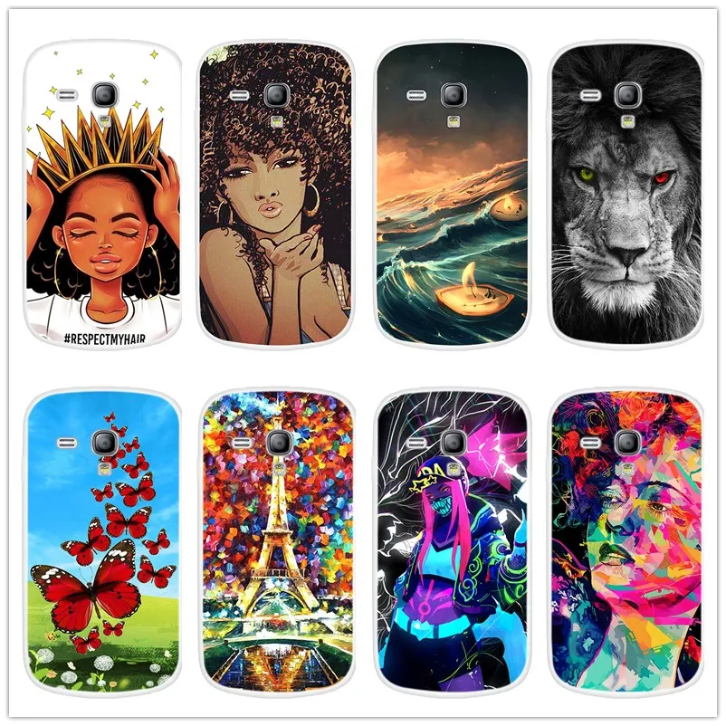 Мультяшный мягкий чехол из ТПУ для задней панели телефона Samsung Galaxy S3 mini s3mini
