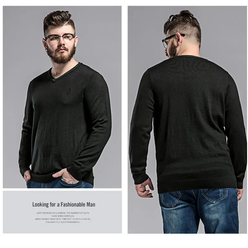 Новый мужской свитер большого размера 8XL 100% чистый кашемир вязанные зимние