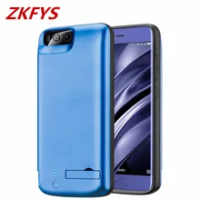 Для Xiaomi Mi 6 Чехол для батареи с держателем Внешняя резервная батарея зарядное устройство чехол 6500 мАч ультра тонкий быстрое зарядное устройство крышка батареи