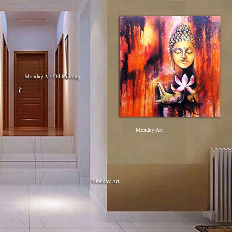 DONGMEI-OILPAINTING-hand-painted-oil-painting-High-grade-original-figure-of-Buddha-painting-pictures-DM18041511 (2)