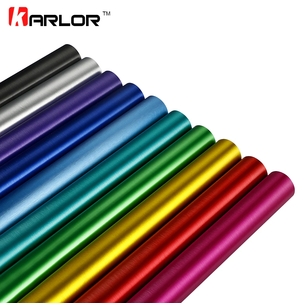 

50*200cm Chrome Brushed Ice Film Plating Chrome PVC Vehicle Wrapping Sticker Foil DIY Wire Drawing Vinyl Film For Car Motorcycle