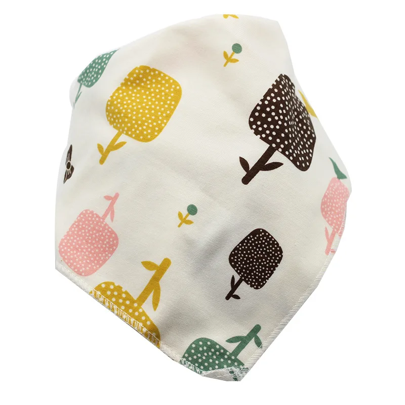 Cotton Bandana Bibs Baby Babador Feeding Smock Infant Burp Cloths Cartoon Saliva Towel Baby Eating Accessory Soft Baby Stuff - Цвет: 14