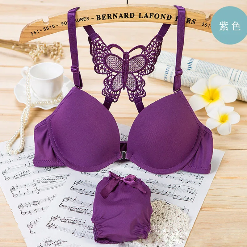 2016 Women's Underwear Front Closure Bra and Panties Seamless One Piece