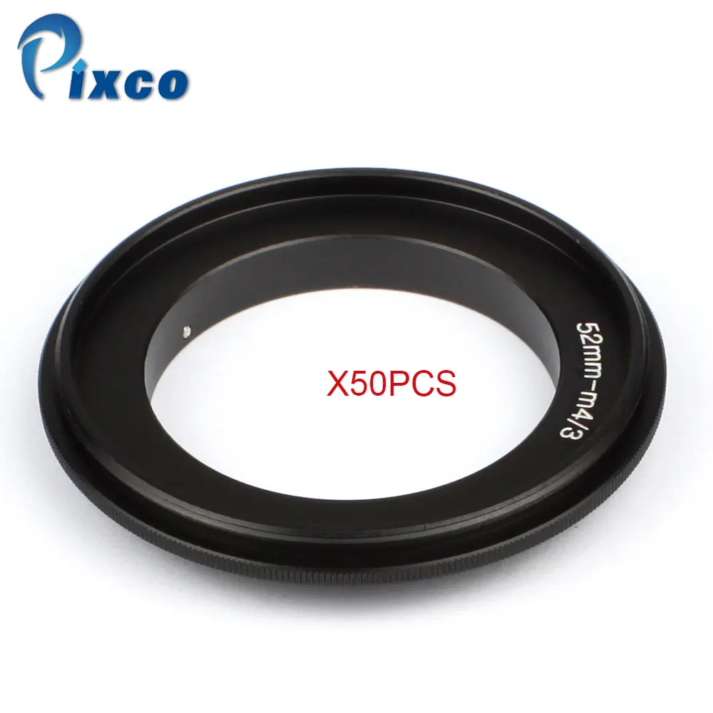 Pixco 50 шт. 52 мм объектив макро реверсивное кольцо-адаптер для объектива для камер Micro Four Thirds 4/3 M4/3 Micro4/3 Камера OM-D E-M10 III E-M1 II E-M10 II