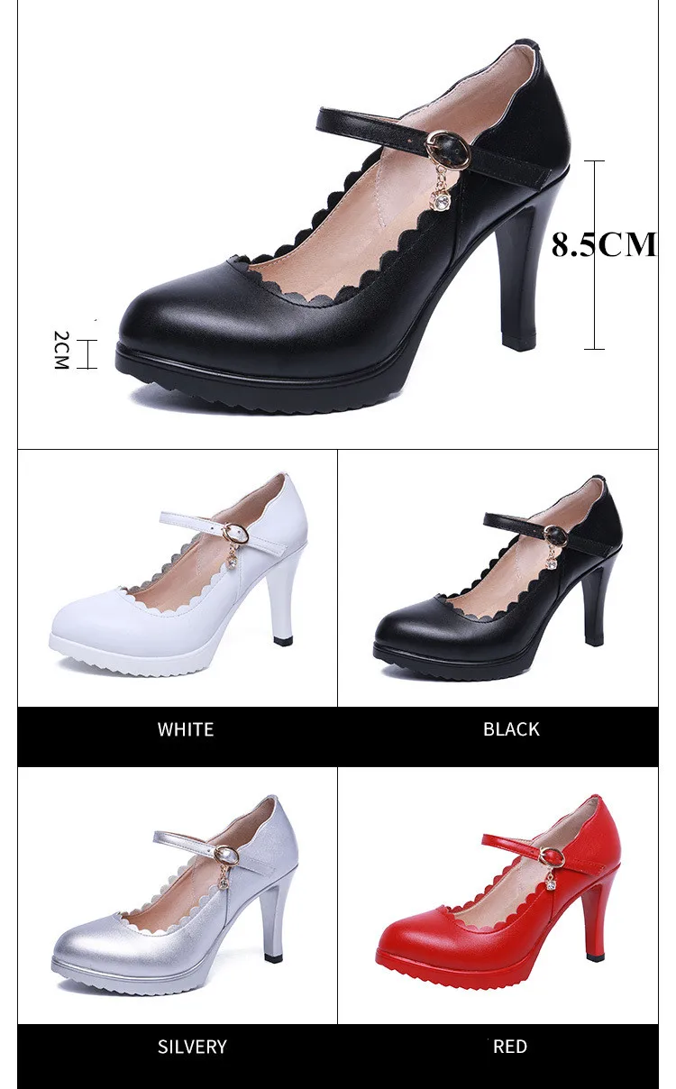 Большие размеры 32-43; туфли-лодочки на платформе и среднем квадратном каблуке; женская обувь; сезон весна; коллекция года; неглубокие свадебные туфли; элегантная женская офисная обувь