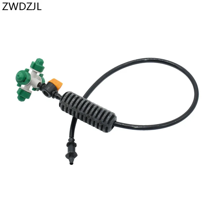 

Fog nozzle Cross Atomizing nozzle Greenhouse drip irrigation Drippers Sprinkler WATER SPRAY To garden Detachable 10set