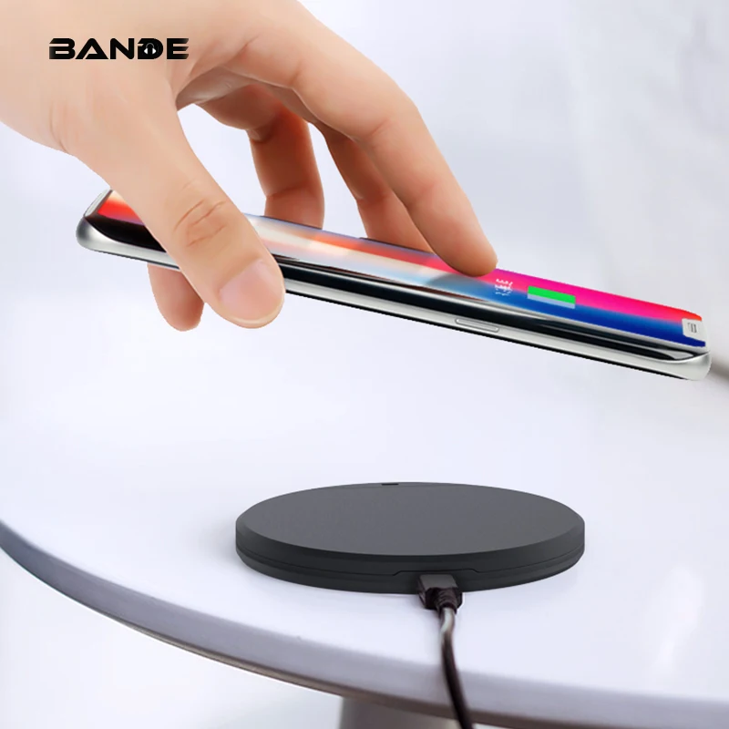 

BANDE Wireless Charger Round Charging Pad Adapter For iPhone X 6 6S 7 8 Plus For Andriod