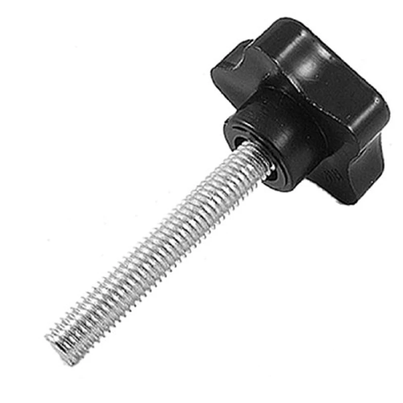 

New Arrival M8 x 50mm Thread Replacement Star Hand Knob Tightening Screw Black Silver Tone