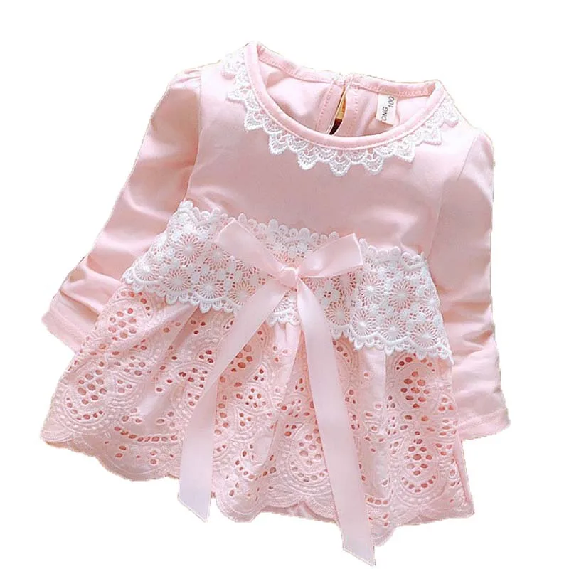 

JXYSY Cute Baby Dresses for Girls Birthday Long sleeves Princess Dress For Girl Baptism Gown Girls 3Months-3year old infant