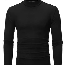 TANGNEST новая простая дизайнерская универсальная мужская футболка с длинным рукавом весна осень однотонная Повседневная футболка Homme MTL1001