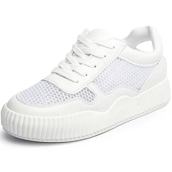 

Casual Shoes Women Nice Spring New Korean Version Lace With A Single Shoes Fashion Yarn Breathable Student Sports Shoes Tide