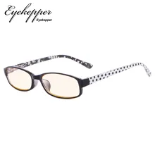 CG908P очки с узором в горошек, очки для чтения с УФ-защитой, янтарные тонированные линзы