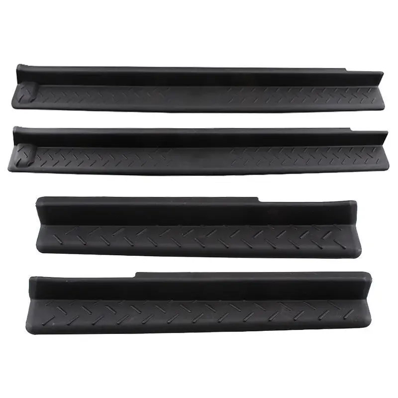 4pcs/set  ABS Door Sill Guard Scuff Plate Step Protector For J-eep Wrangler 07-16